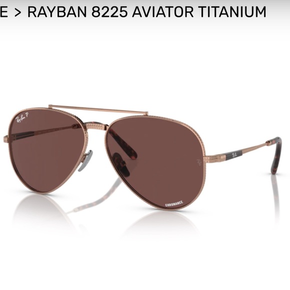 Brand new titanium Ray-Ban aviators sz 62 - Picture 3 of 5